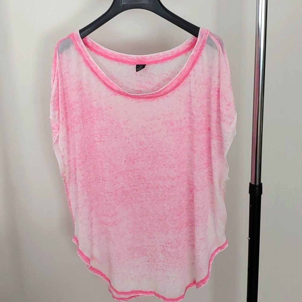 Nollie Pink Heathered Sleeveless Top